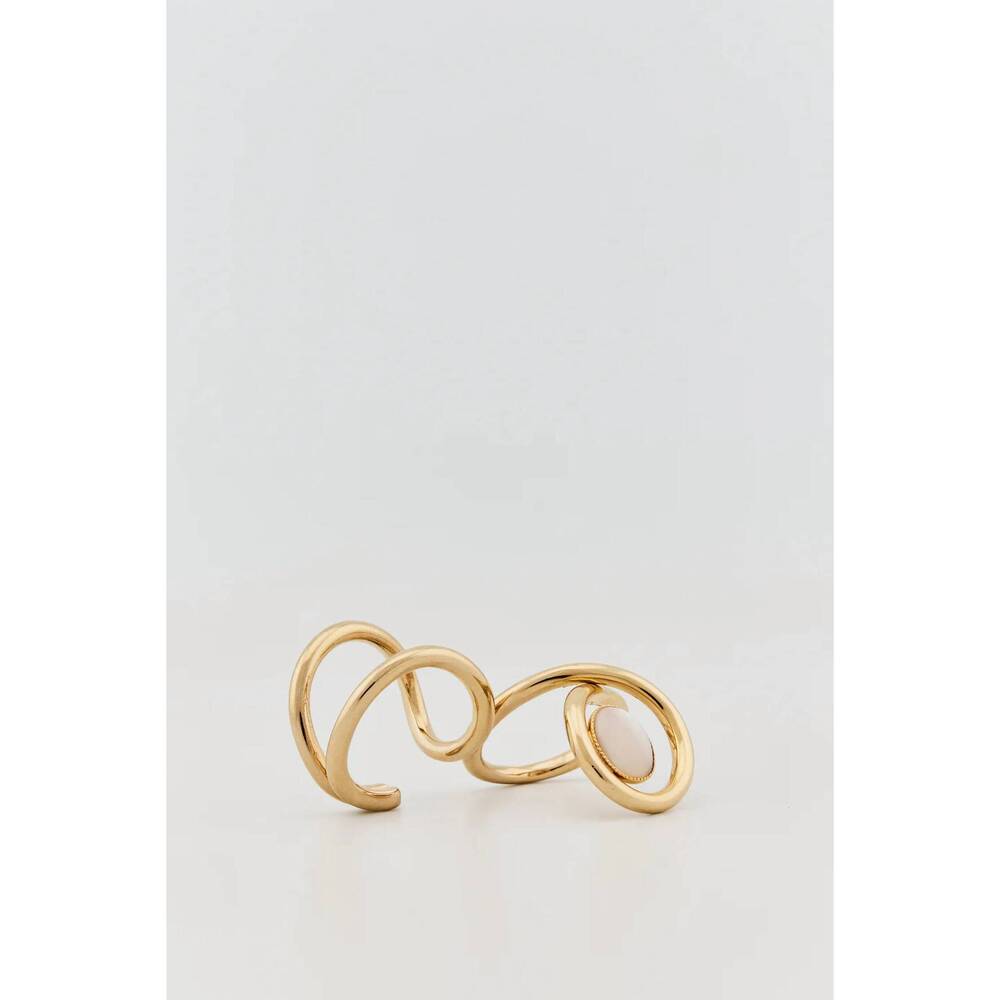 NEW DESTREE women's louise double ring in white